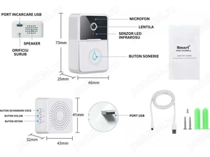 Sonerie WiFi camera microfon