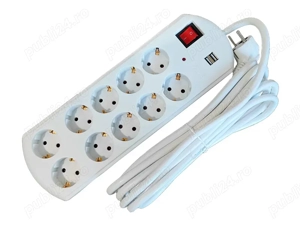 Prelungitor dublu USB 10cai 3m 3 2.5mm2 cu intr Alien