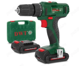Bormasina cu acumulator 14.4V 1,5A-19A DWT