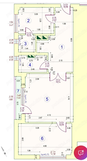 Vand apartament cu 2 camere Spaliul Crisanei