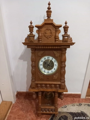 Ceas de perete Vintage din lemn