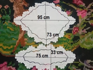 servetele din bumbac cu broderie sparta  