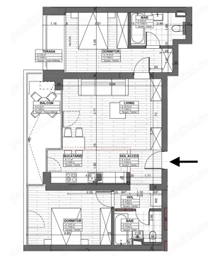 Cesiune promisiune   apartament 3 camere, etaj 10, vedere Botanic