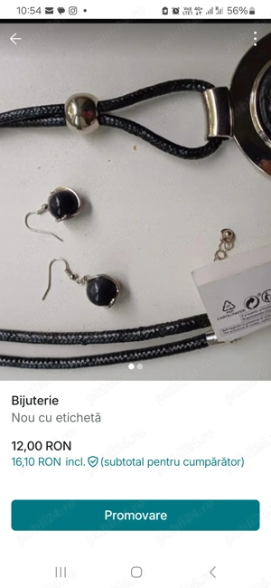 Set bijuterii cercel si lantisor