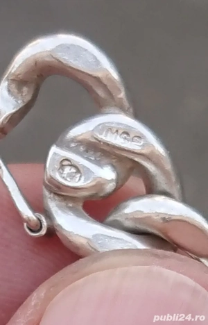 Bratara argint 950 Franta - imagine 4