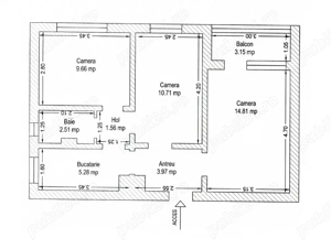 Apartament 3 camere decomandat, Cartier Aurel Vlaicu - Arad - imagine 5