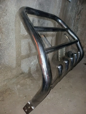 Bullbar fata inox masina de teren. Conditie EXCELENTA - imagine 2