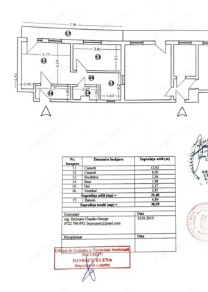 Apartament 2 camere mobilat, etaj 9, Cișmigiu – Sala Palatului - imagine 7