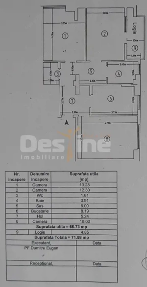 Dacia, Apartament 3 camere, DECOMANDAT, 143.900 EURO - imagine 7