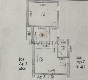 Apartament de 3 camere, bun pentru investitie ! - imagine 7