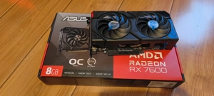 Placa video ASUS Radeon  RX 7600 DUAL OC EVO, 8GB GDDR6, 128bit