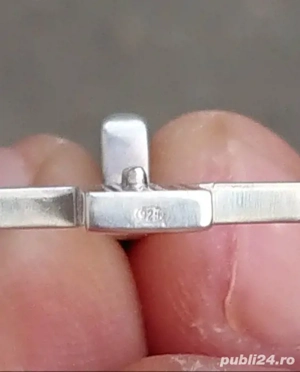 Cruce Armani argint - imagine 4