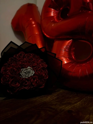 Buchete trandafiri din satin  - imagine 2