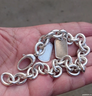 Bratara Gucci rollo argint - imagine 2