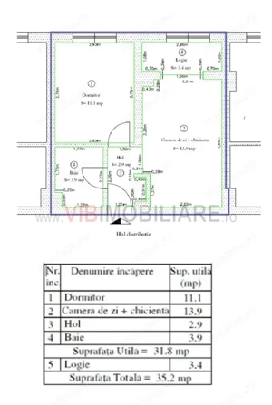 Apartament de vânzare – 2 camere situat in Militari Residence pe str. Tineretului - imagine 11