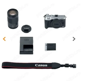 Camera foto mirrorless CANON EOS M6, argintiu + Obiectiv EF-M 18-150mm, 24.2MP, FullHD, NFC, Wi-Fi, 