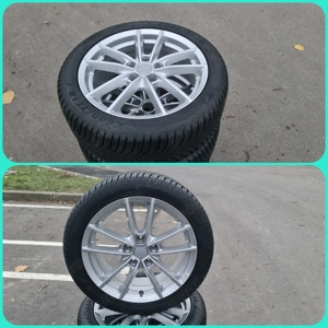 Jante aliaj 5x112 Anvelope iarna Winter GoodYear Bridgestone 225 45 17 AllSeason M+S An 2024 2022