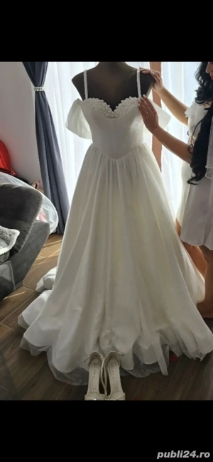 Rochie de mireasa S-M deosebita - imagine 5