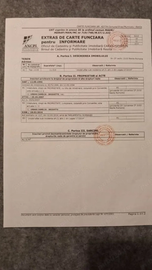 De vanzare teren 11500 mp partial intravilan