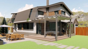 Casa moderna la rosu in Cristian