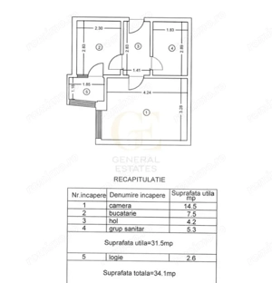 Vânzare apartament cu o cameră - 35 m.p în Păcurari - Iasi - imagine 9