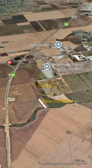 Teren intravilan Glina, Ilfov – 10750 mp, langa depozitele Megaimage, A0 - imagine 3