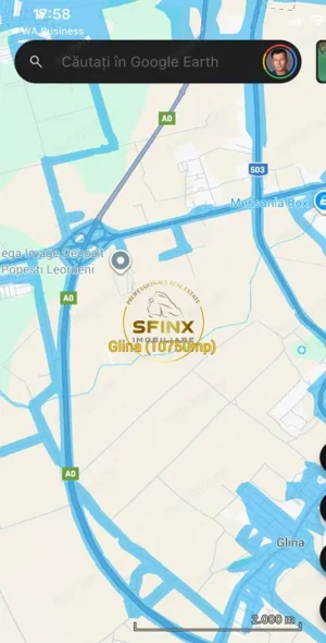 Teren intravilan Glina, Ilfov – 10750 mp, langa depozitele Megaimage, A0 - imagine 2