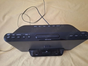 Radio Sony Dock Conector Lightning iPod iPhone cu ceas deşteptător,  Negru - imagine 4