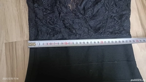 Rochie scurta neagra S, chiar XS - imagine 3