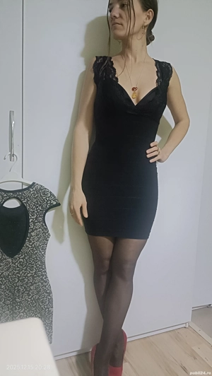 Rochie scurta neagra S, chiar XS