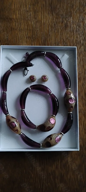 Set Millefiori din sticla de Murano