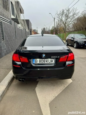 BMW F10 520d Pachet M, Navigatie, Lumini Ambientale, km reali, incalzire scaune, piele, faruri led - imagine 2