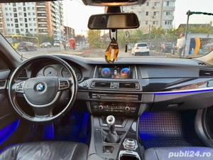 BMW F10 520d Pachet M, Navigatie, Lumini Ambientale, km reali, incalzire scaune, piele, faruri led - imagine 5