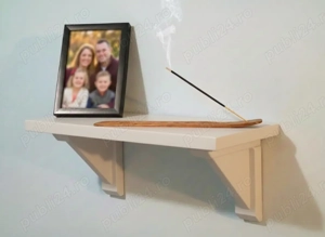 Etajera Raft Perete din Lemn Masiv (Brad)   Stil Scandinav - Nouă