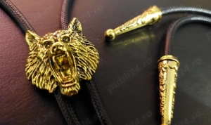 Cravata bolo cap de lup Witcher 3 - imagine 2