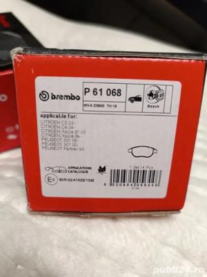 Placute frana Brembo Citroen Peugeot  - imagine 2