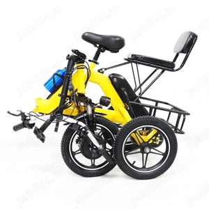 tricicleta electrica adulti pliabila 14'' 48V 350W 10,4Ah - imagine 4