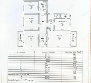 Apartement 4 camere, 90 mp utili+ , zona Shpping City - imagine 5
