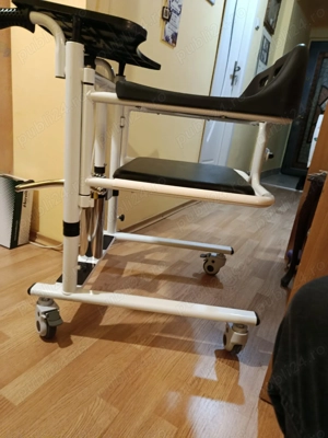 New hydraulic patient transfer chair 2 in 1 (toilet transfer chair) - maximum load 120 kg