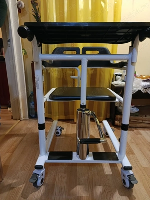 New hydraulic patient transfer chair 2 in 1 (toilet transfer chair) - maximum load 120 kg - imagine 5