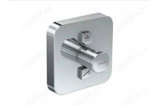 Unitate comanda Vigour, 2 iesiri, Termostat, Chrom