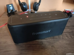 Boxa Portabila Tronsmart, Mega Bluetooth 5.0, NFC, Micrfon incorporat, Control Vocal, Negru