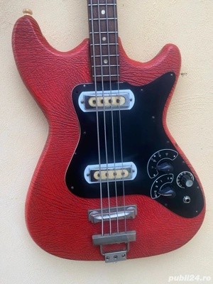 chitara bass Klira Triumphator Red Vinyl bass - imagine 2
