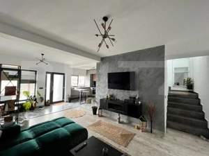 Duplex nou mobilat/utilat modern, P + E de 101 mp utii, cu teren 190 mp, Damila - imagine 6