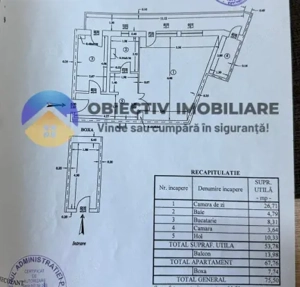 Garsonieră spațioasă de vânzare – 67,76 mp – Zona 1 Mai - imagine 13