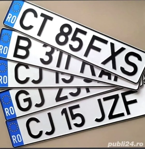 numere auto ornamentale 