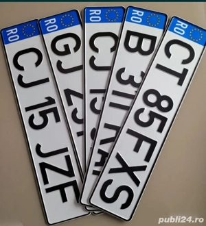 numere auto ornamentale personalizate  - imagine 5