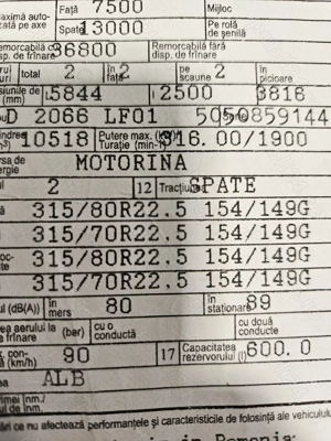Dezmembrez Man Tga 2005 motor D2066 - imagine 11