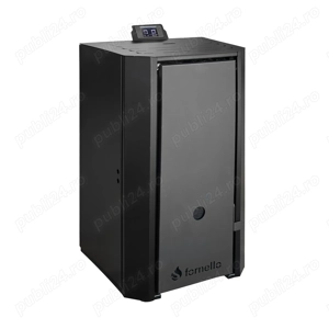 Termoșemineu pe peleți Fornello EVA 25 kW cu WiFi, pompă și buncăr 35 kg