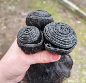 Extensii Cusute (Weft) Par Natural KAZAH Virgin - Bucle Spectaculoase!